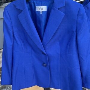 Le Suit Women's Vibrant Blue Blazer
